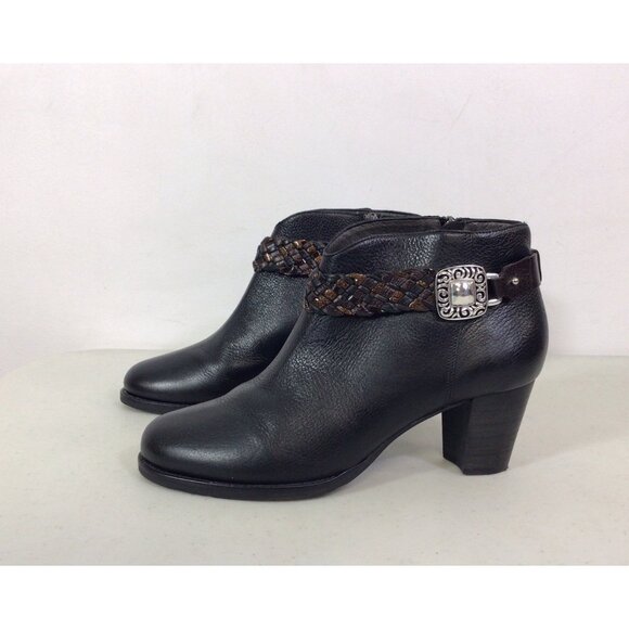 Brighton Western Leather Ankle Boots Womens 9 - Picture 1 of 7